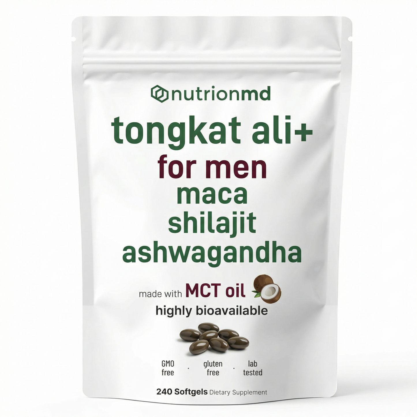 Nutrion MD Tongkat Ali Softgels (240 Count)
