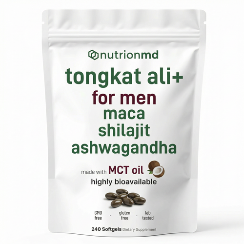 Nutrion MD Tongkat Ali Softgels (240 Count)