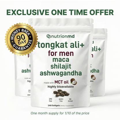Nutrion MD Tongkat Ali Softgels (240 Count)